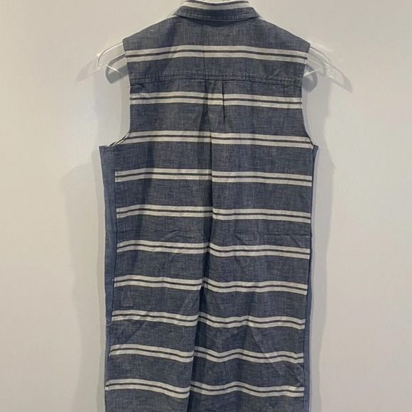 ANN TAYLOR LOFT Striped‎ Sleeveless Tuni Shirt Dress Womens Size 0 (708) - Picture 2 of 3